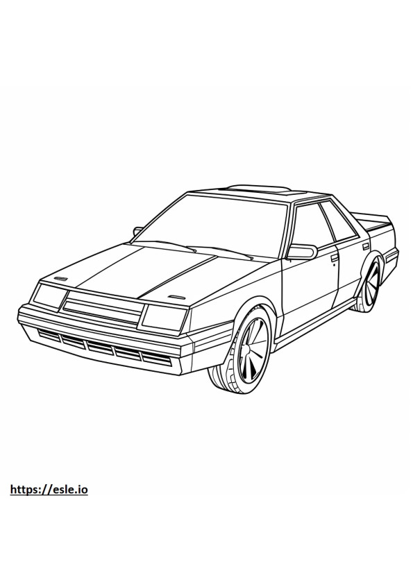Subaru Loyale coloring page