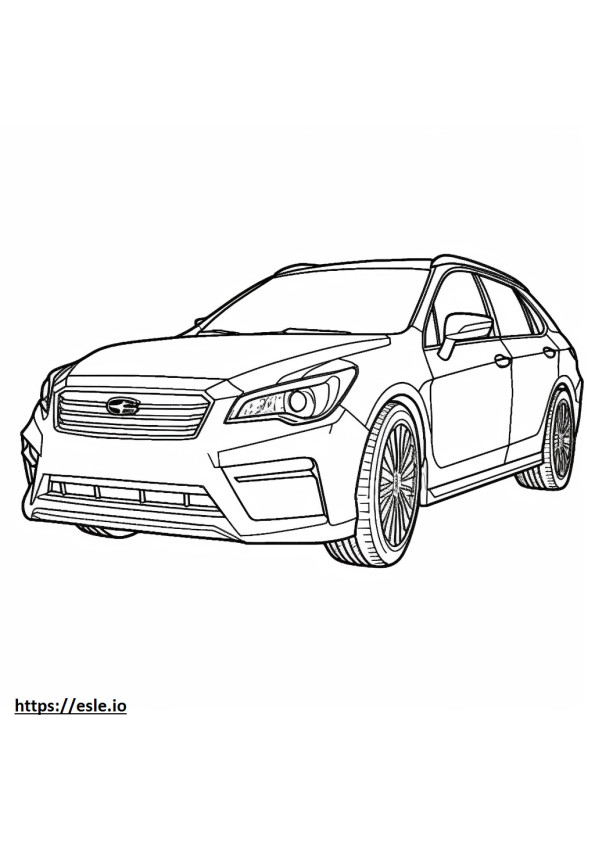 Subaru Impreza ausmalbild