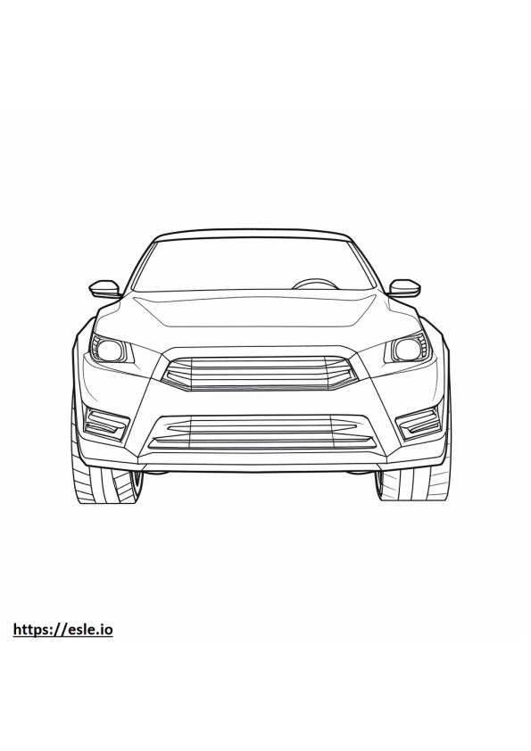 Subaru Loyale coloring page