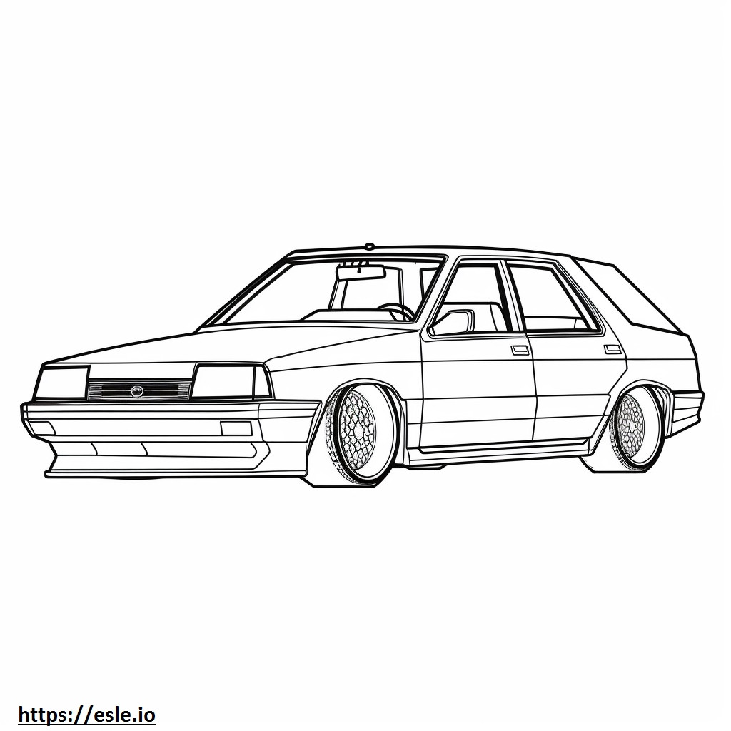 Subaru Loyale coloring page