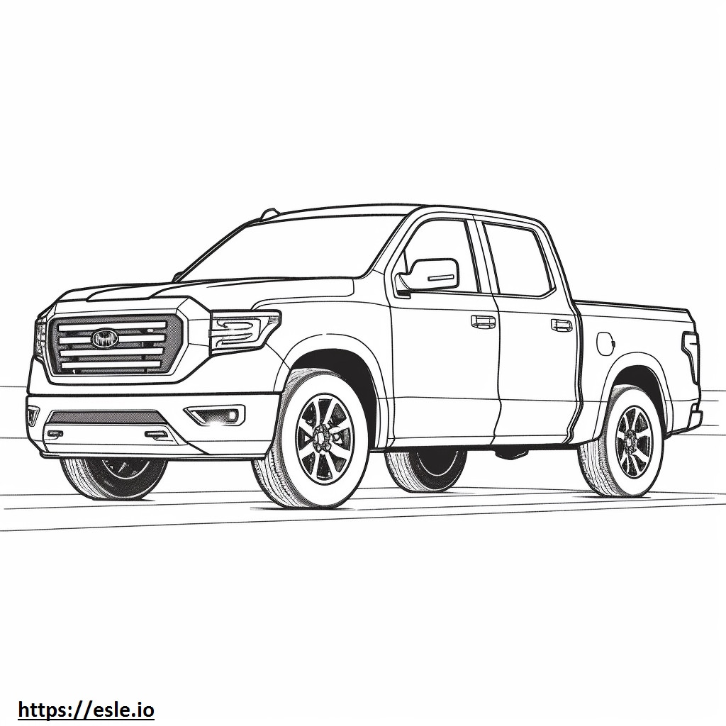 Nissan Titan FE 2WD FFV coloring page