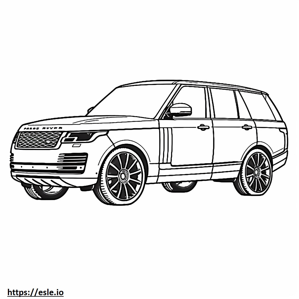 Land Rover Range Rover para colorir