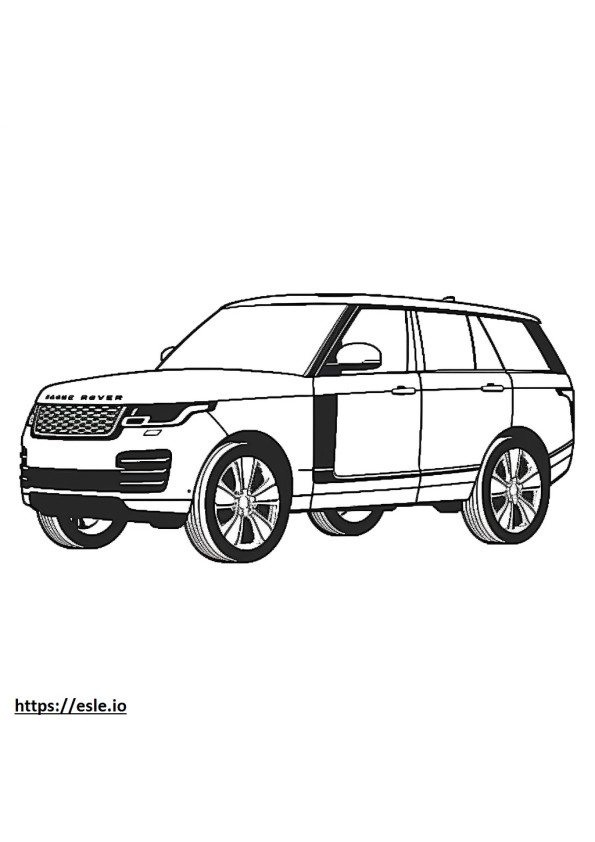 Land Rover Range Rover kolorowanka