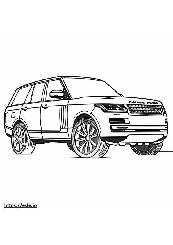 Land Rover Range Rover kolorowanka