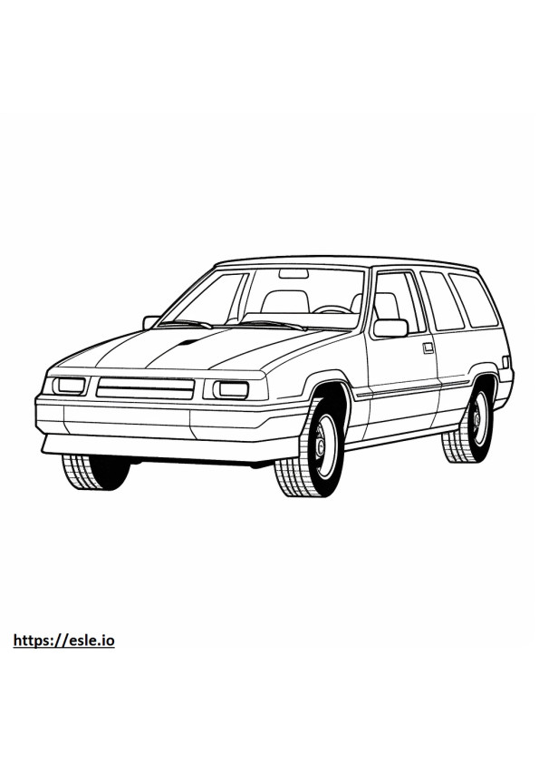 GMC Safari 2WD (cargo) coloring page
