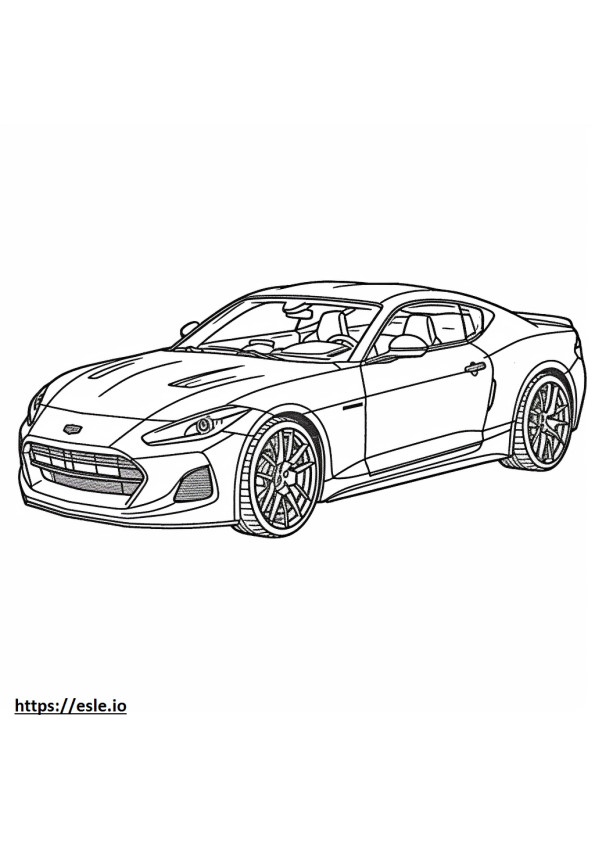 Jaguar F-Type AWD Coupe coloring page