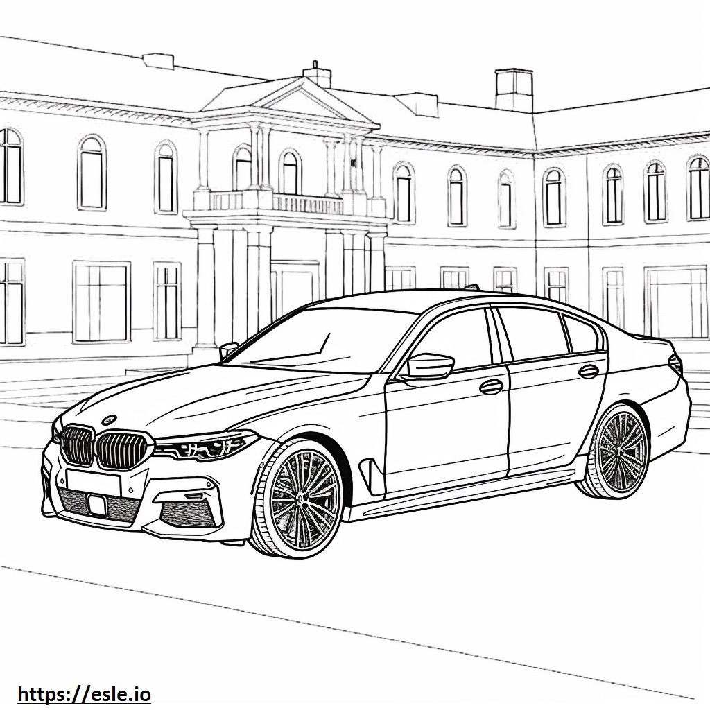 BMW M340i Sedã para colorir
