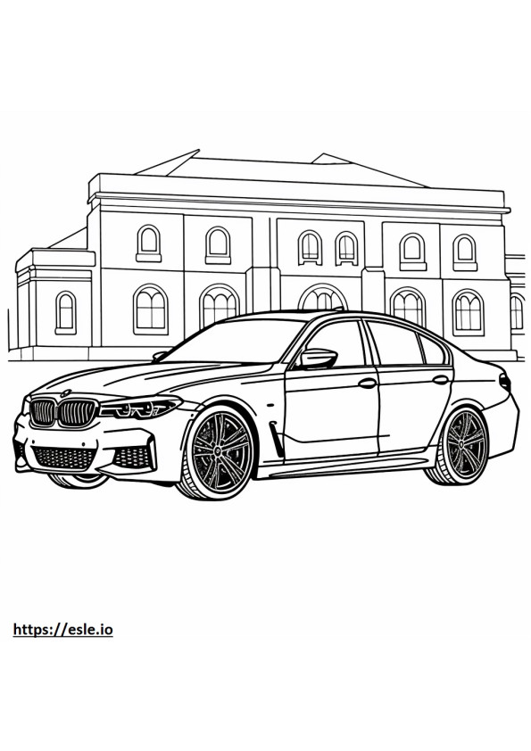 BMW M340i Sedan coloring page