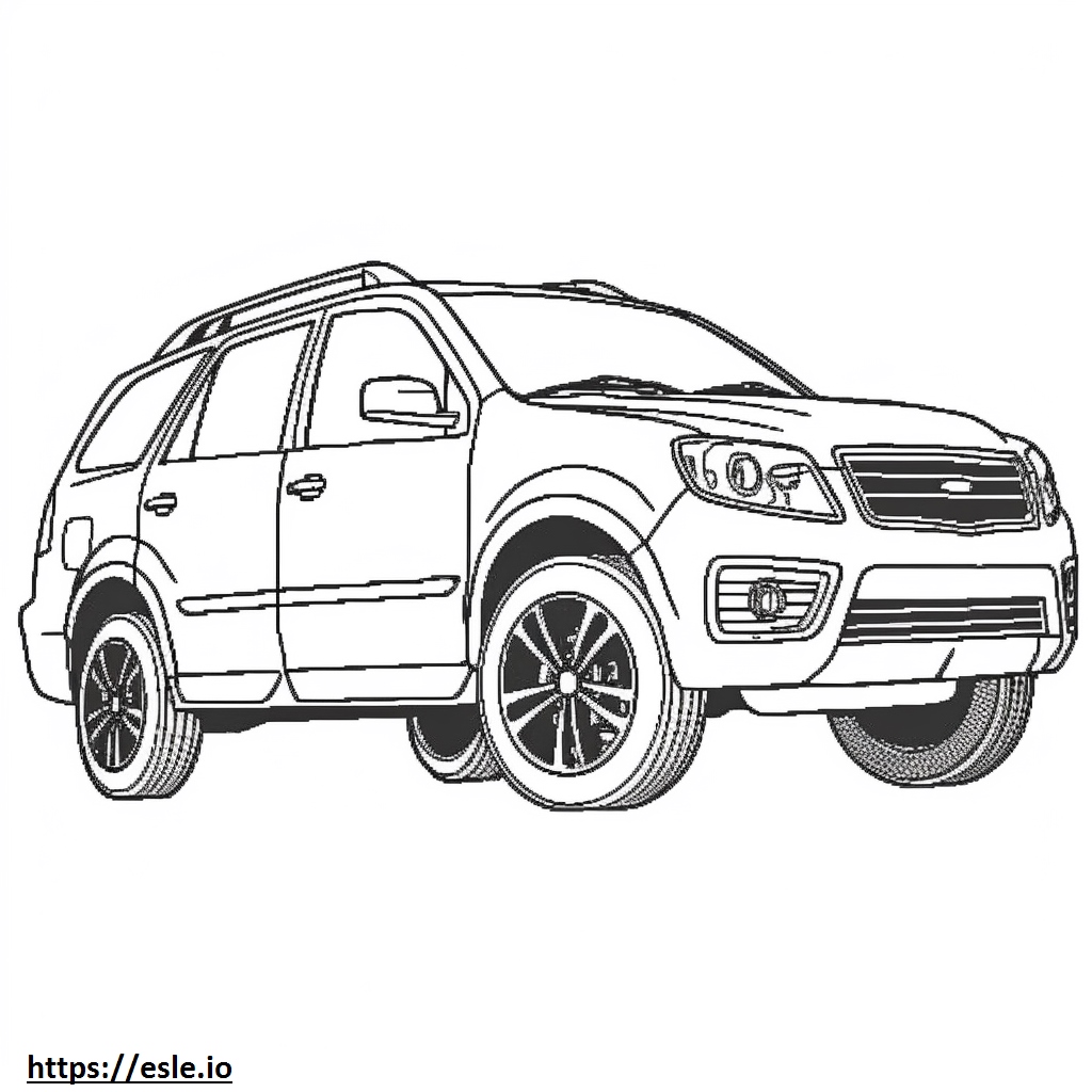 Mercury Mariner 4WD FFV 2 Coloring Page