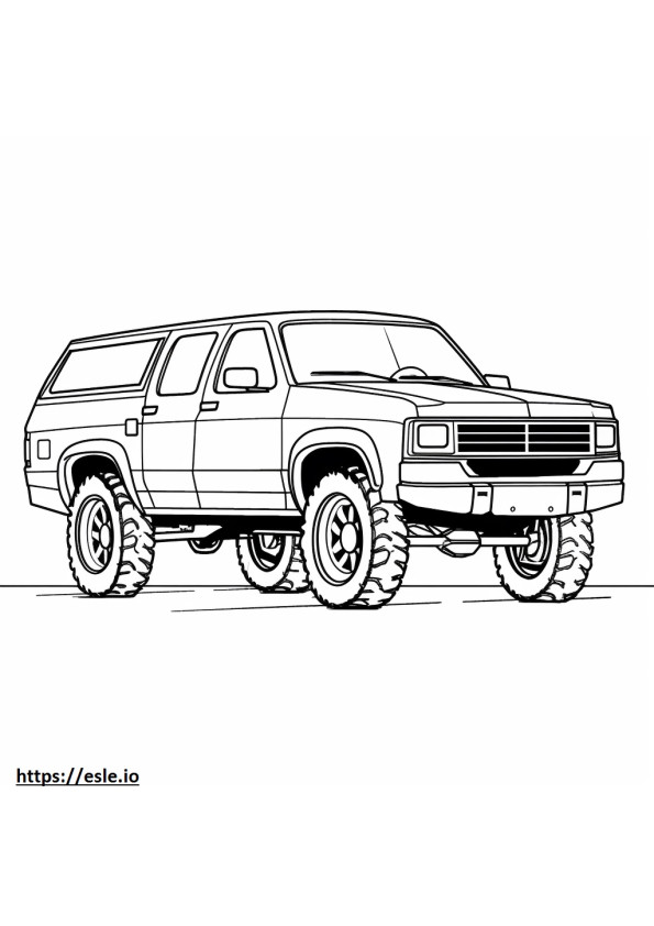 Chevrolet S10 Blazer 4WD coloring page