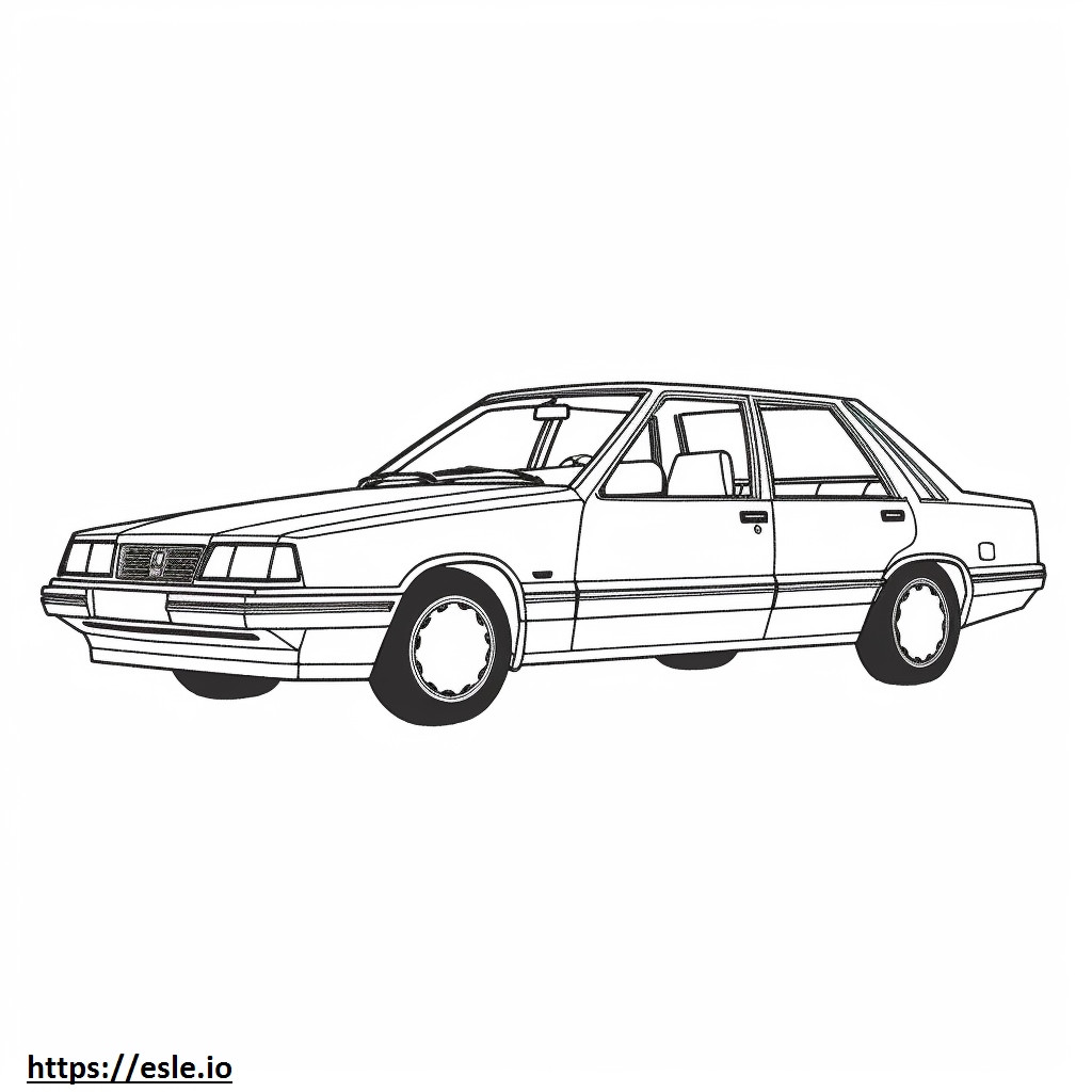 Nissan Sentra Classic coloring page