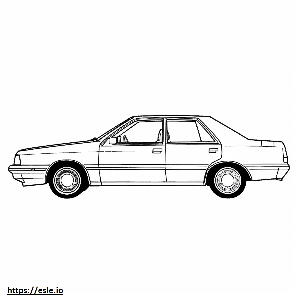 Nissan Sentra Classic 3 Coloring Page for Free