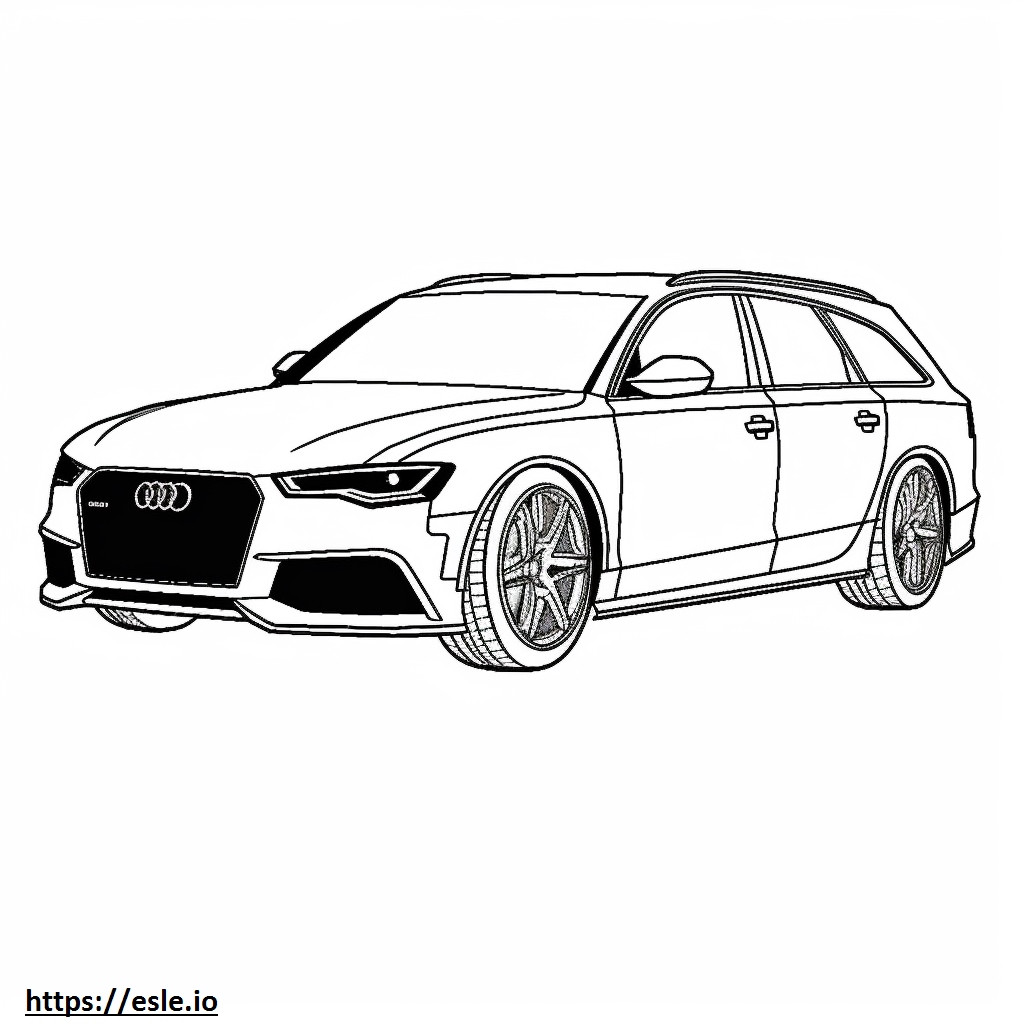 Vagão Audi A6 para colorir