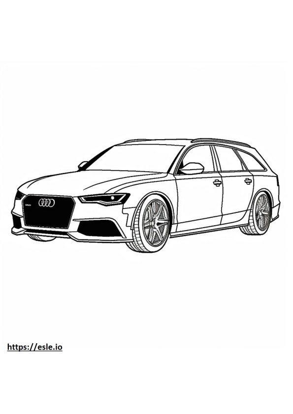 Audi A6 Kombi ausmalbild