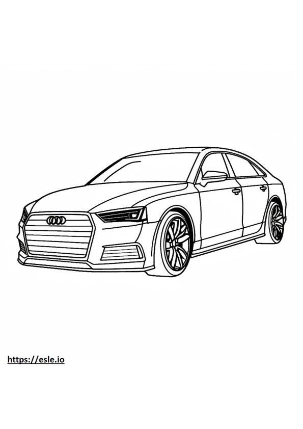 Vagão Audi A6 para colorir