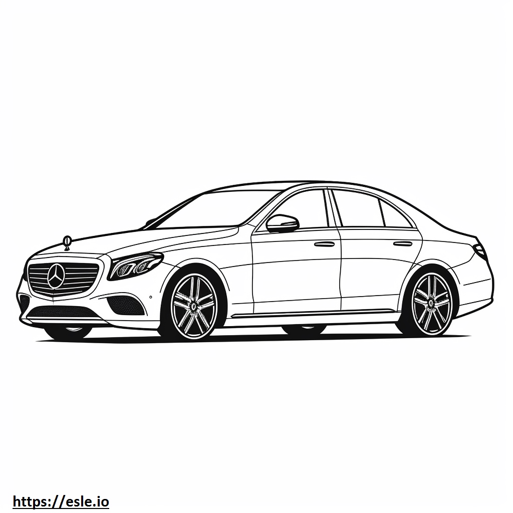 Mercedes-Benz E350 4matic coloring page