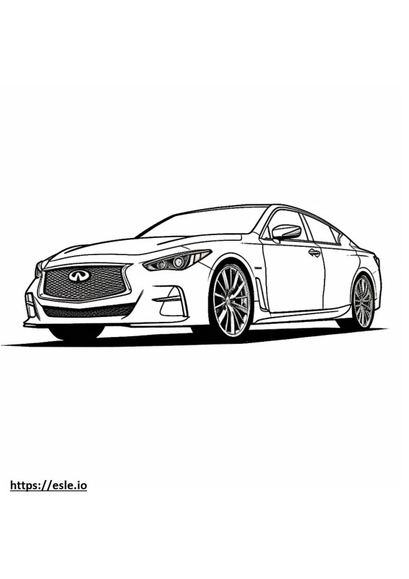 Infiniti Q50S Hybrid coloring page
