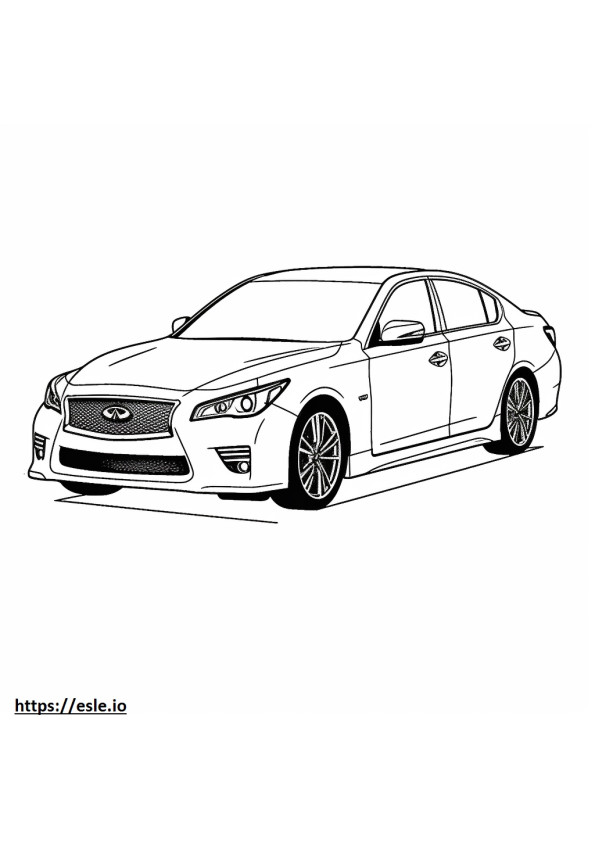 Infiniti Q50S Hybrid coloring page