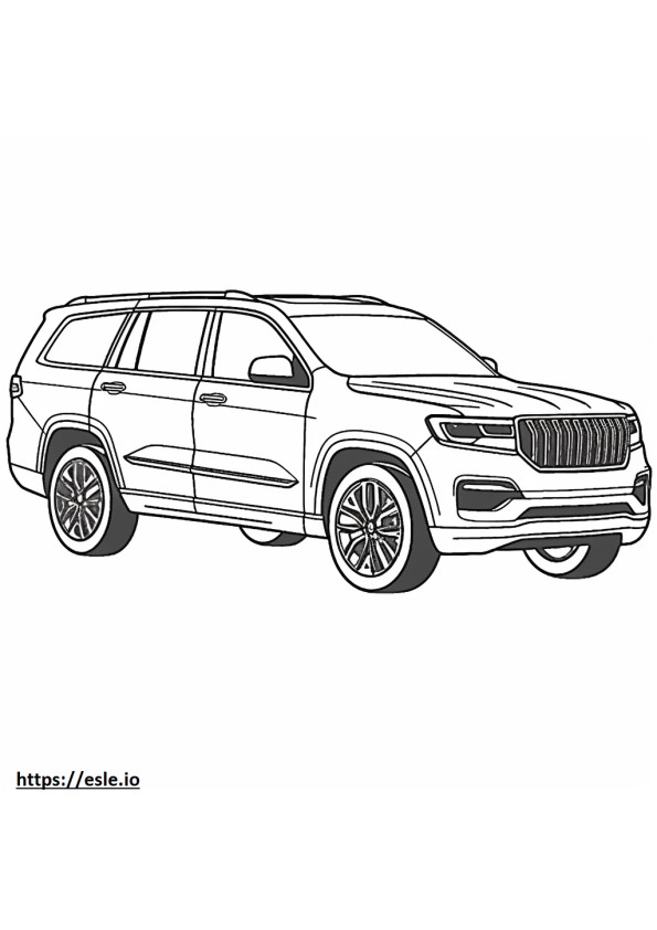 Jeep Grand Cherokee L 2WD coloring page
