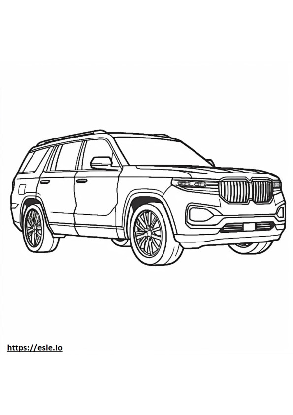 Jeep Grand Cherokee L 2WD coloring page