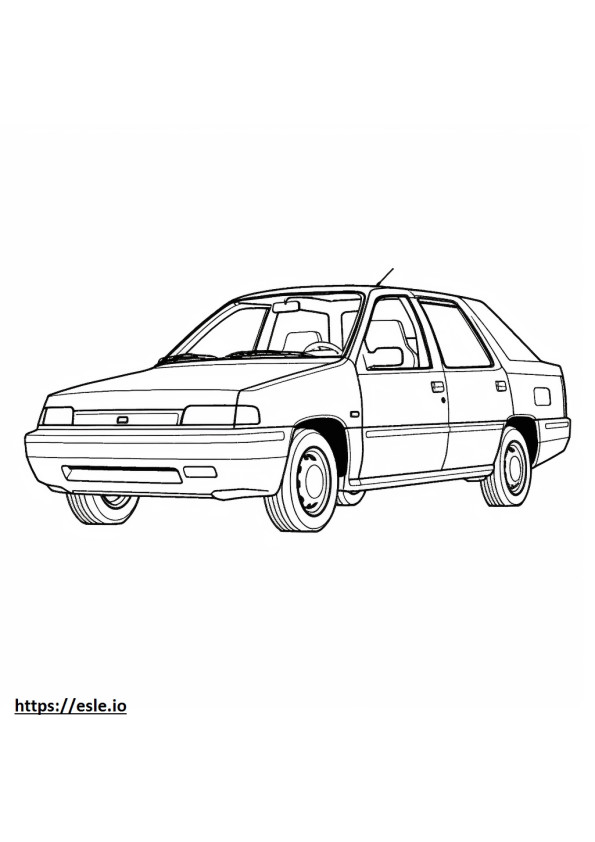 Nissan Altra EV coloring page
