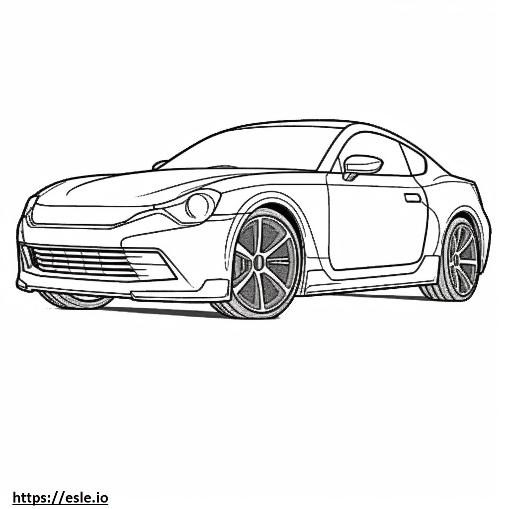 Subaru BRZ coloring page