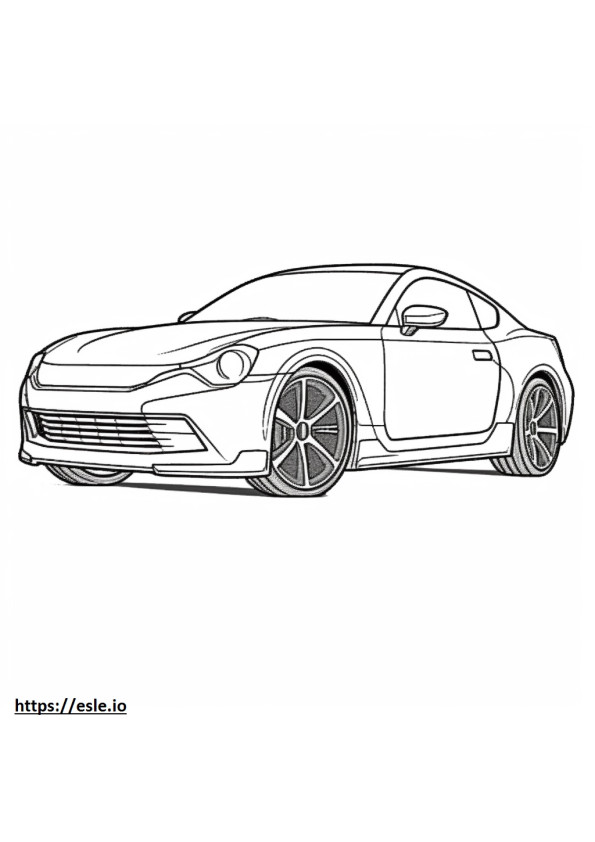 Subaru BRZ coloring page