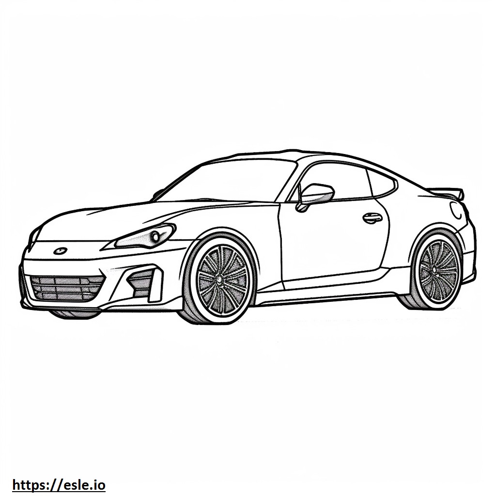 Subaru BRZ da colorare