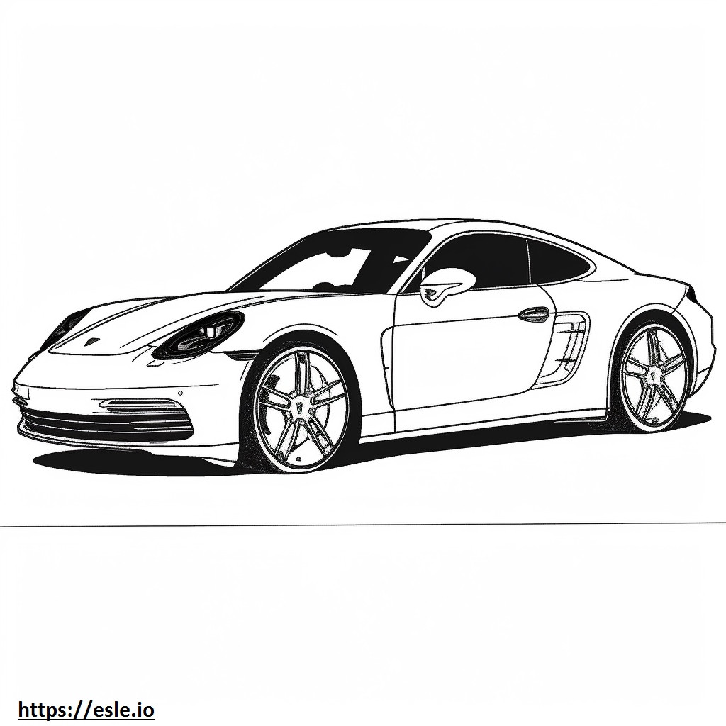 Porsche 911 Turbo S Coupé para colorear e imprimir