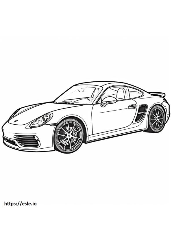Porsche 911 Turbo S Coupe gambar mewarnai