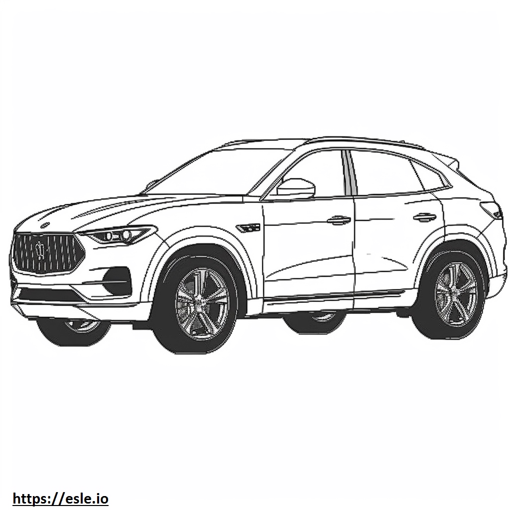 Maserati Levante GTS coloring page