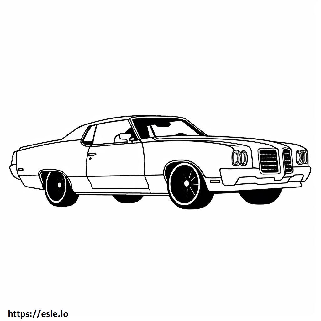 Oldsmobile Cutlass Supreme Classic coloring page