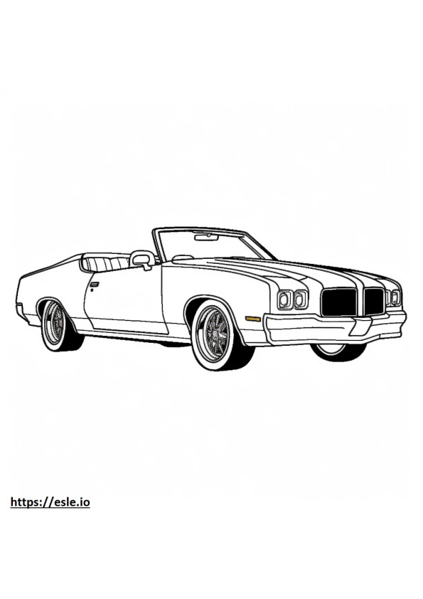 Oldsmobile Cutlass Supreme Classic coloring page