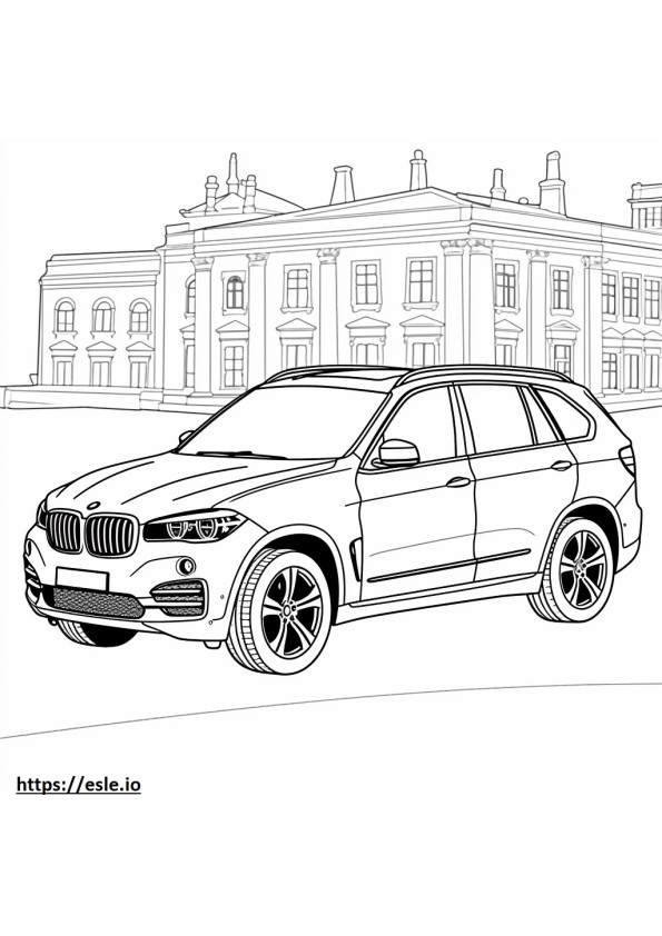 BMW X5 4.6is coloring page