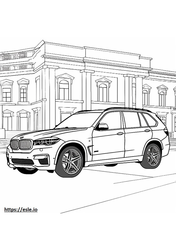 BMW X5 4.6is coloring page