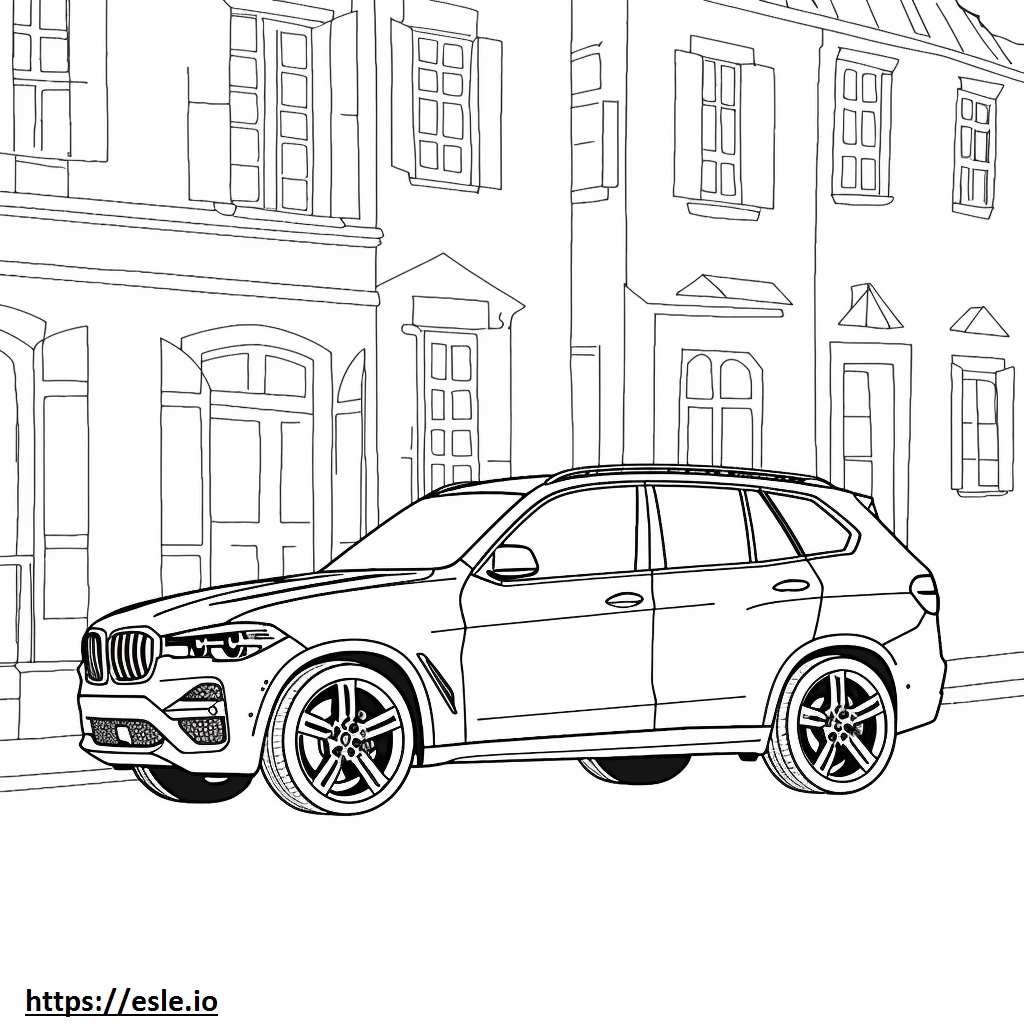 BMW X5 4.6is coloring page