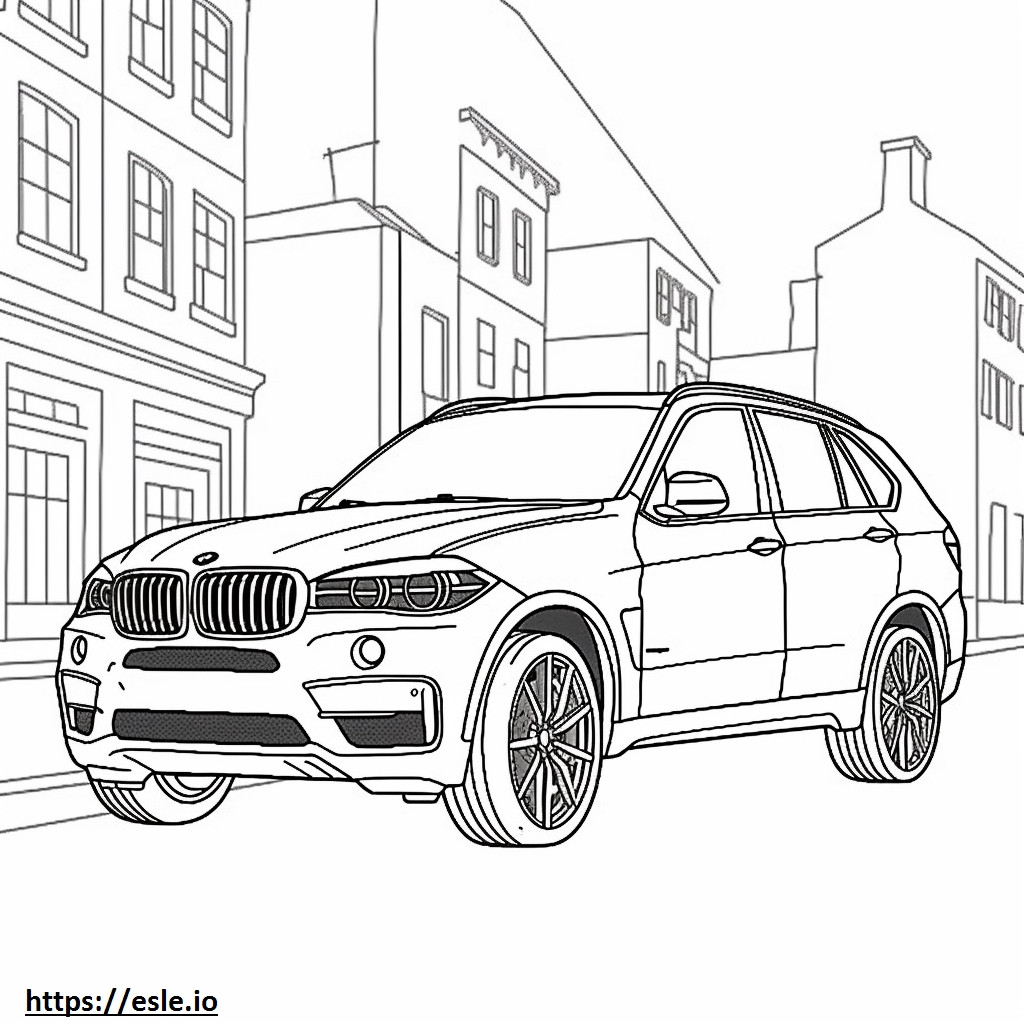 BMW X5 4.6is ぬりえ - 塗り絵