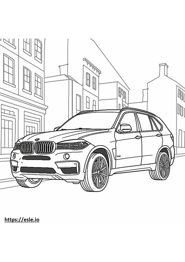 BMW X5 4.6is para colorear e imprimir