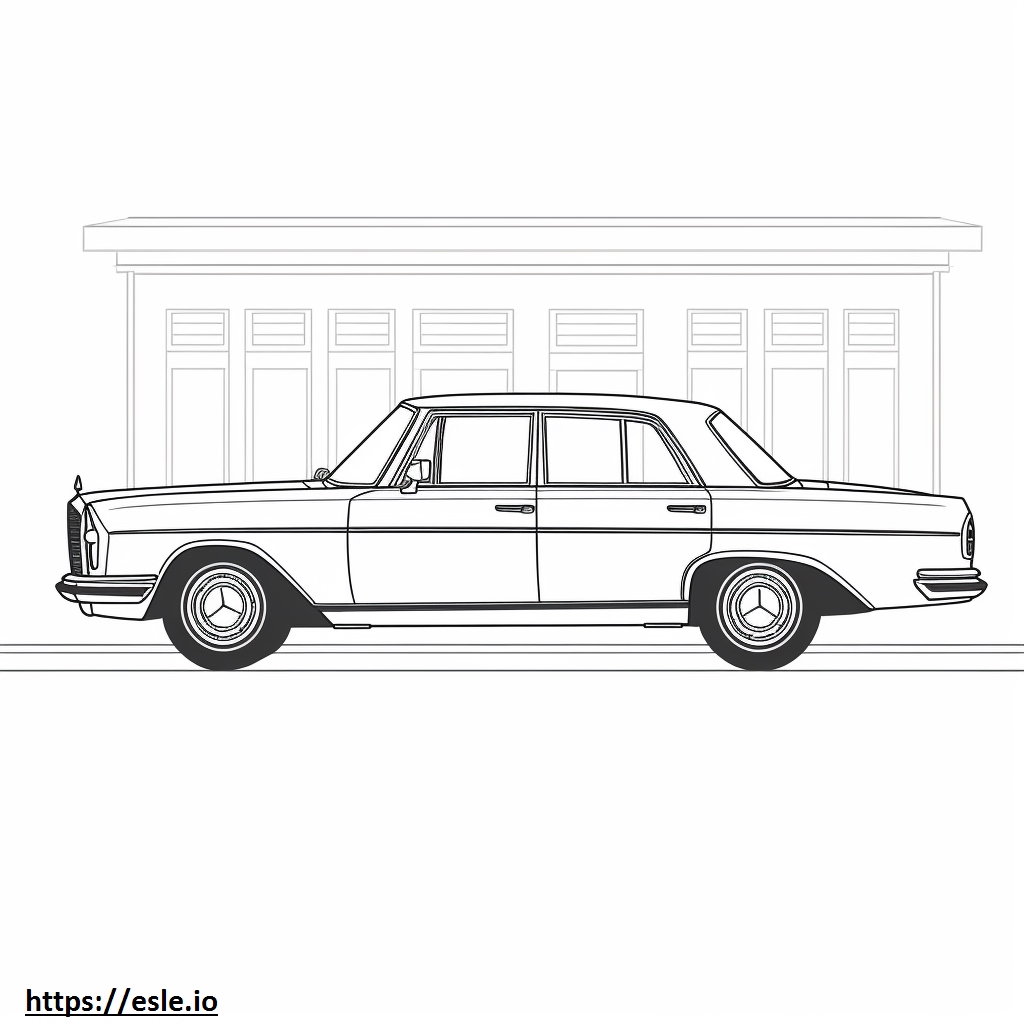 Mercedes-Benz 300SEL coloring page