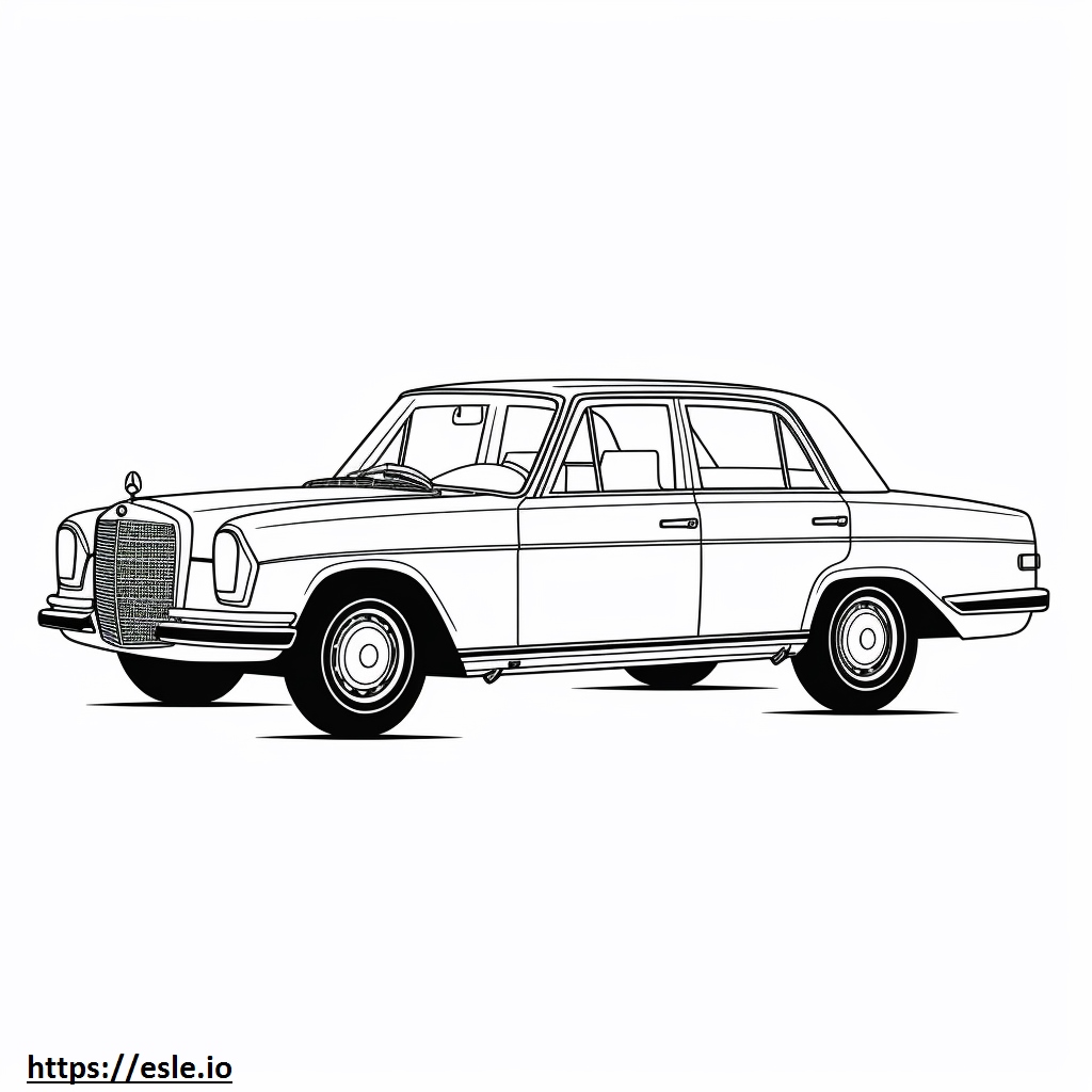 Mercedes-Benz 300SEL coloring page
