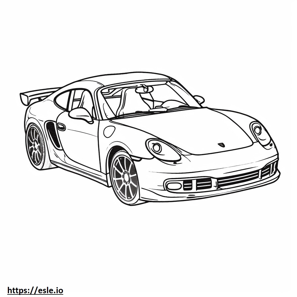 Coloriage Porsche Turbo GT2 à imprimer