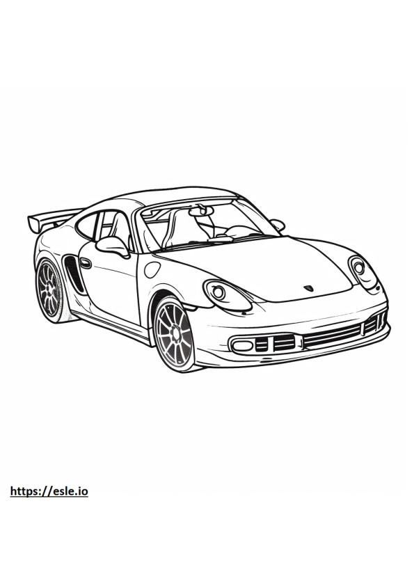 Porsche Turbo GT2 gambar mewarnai