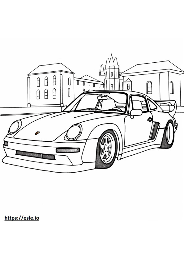 Coloriage Porsche Turbo GT2 à imprimer