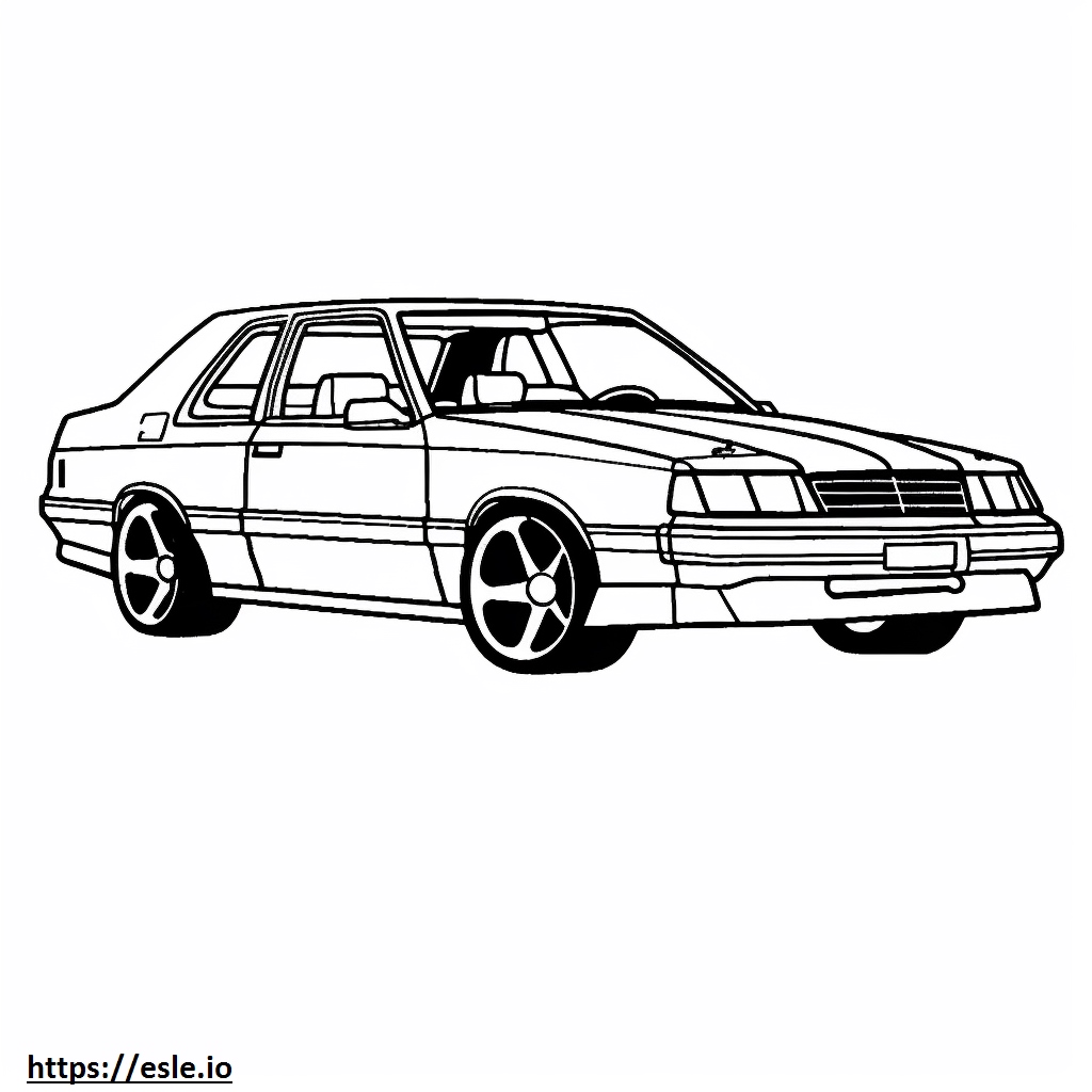 Chevrolet Turbo Sprint 1 Coloring Page
