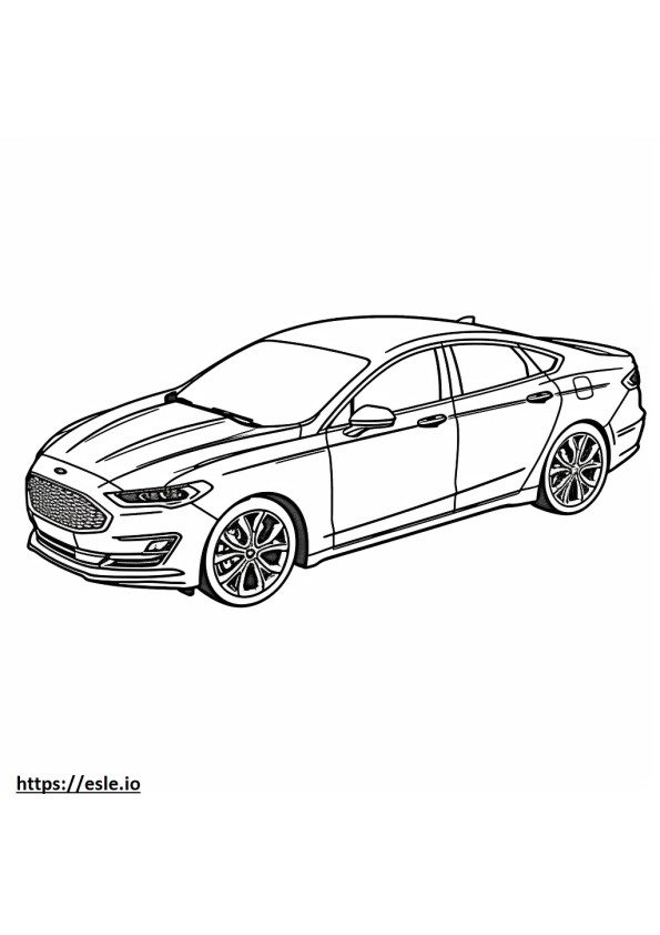 Ford Fusion AWD FFV coloring page