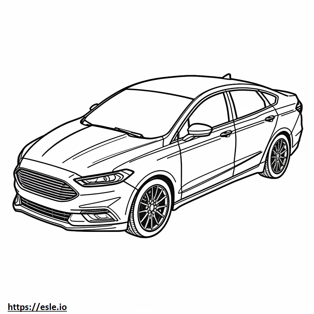 Ford Fusion AWD FFV coloring page
