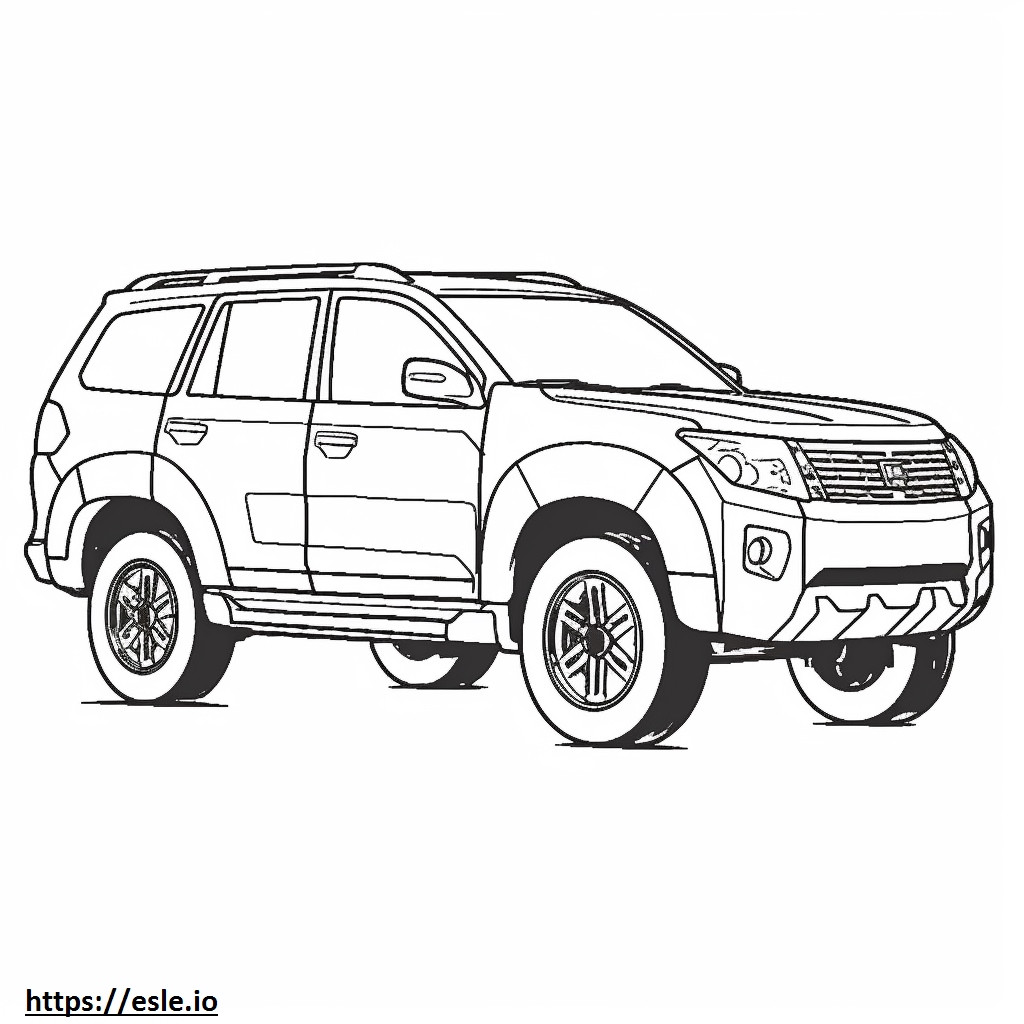 Mitsubishi Montero 4WD coloring page