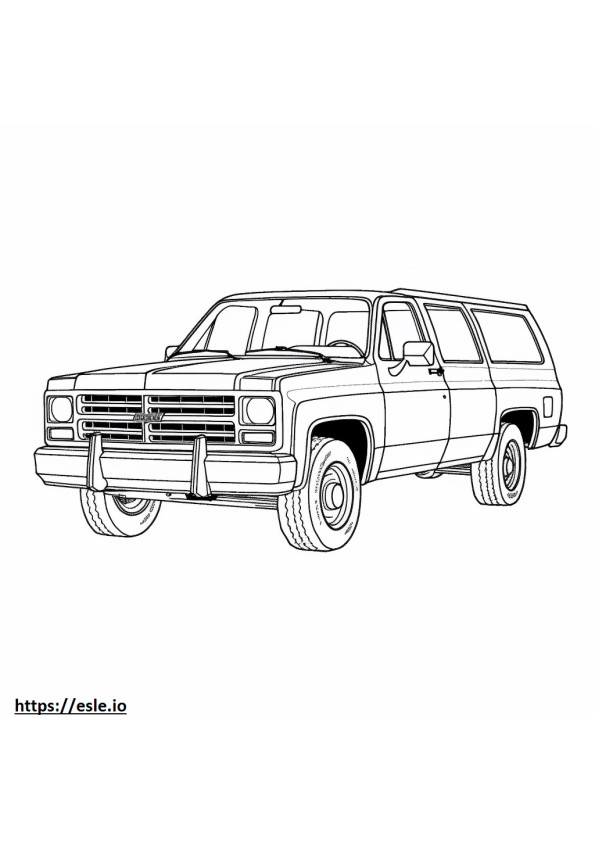 Chevrolet R10 Suburban 2WD kolorowanka