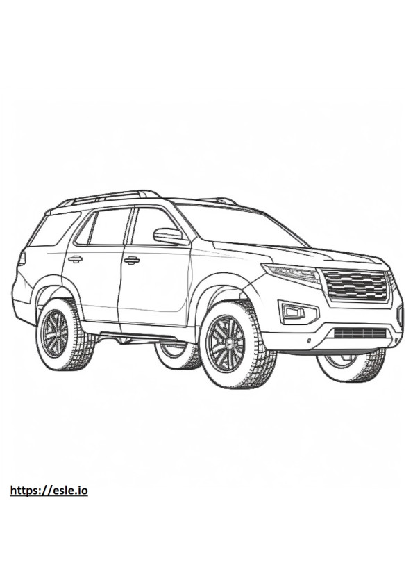 Nissan Pathfinder 4WD Platinum coloring page