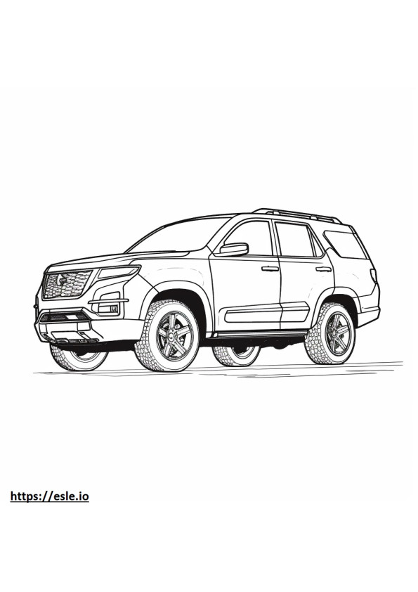 Nissan Pathfinder 4WD Platinum coloring page